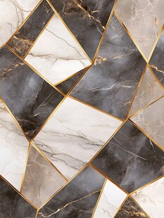 几何拼贴大理石纹理背景图