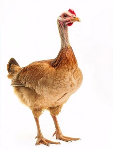 棕色母鸡特写