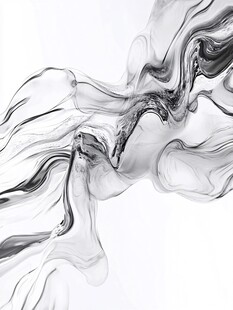 水墨动感抽象艺术画面