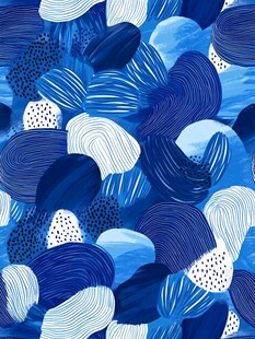 蓝白抽象几何图案纹理