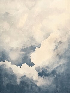 天空中的梦幻云朵景象