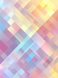 梦幻多彩几何方块背景图