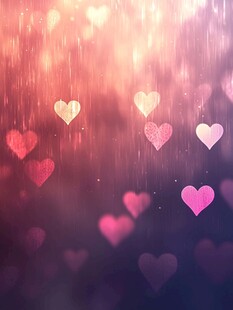 浪漫爱心梦幻背景图