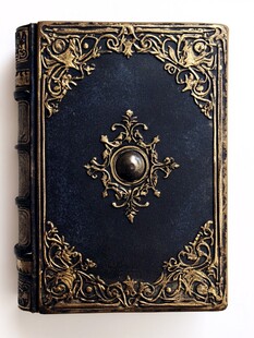 复古黑金雕花装饰艺术书籍