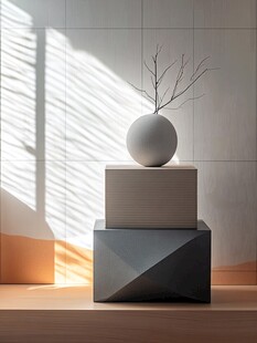 简约静物 花瓶与光影之美