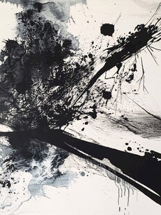 水墨泼墨抽象艺术画作