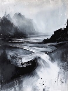 水墨山水意境画
