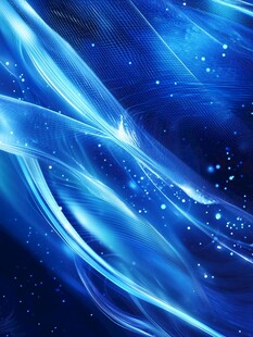 梦幻蓝色科技感流体背景