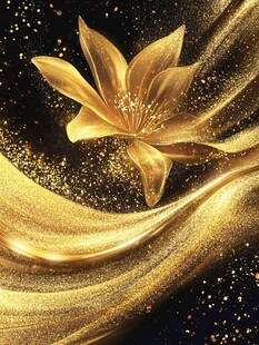 金色繁花闪耀梦幻之光