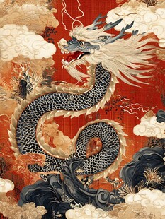 中式祥龙图 霸气尽显
