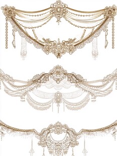 华丽复古宫廷风装饰元素