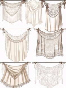 优雅蕾丝窗帘样式展示