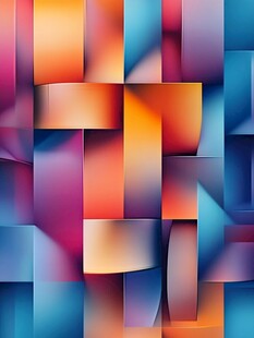 多彩几何拼接抽象背景图