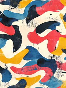 抽象多彩几何图案纹理