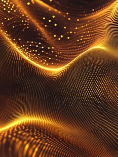 金色动感光线抽象背景图