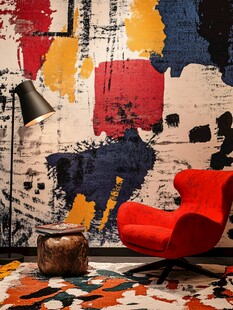 现代艺术风客厅一角