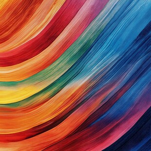 绚丽多彩的抽象色彩波浪