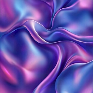梦幻紫蓝渐变流动丝绸纹理
