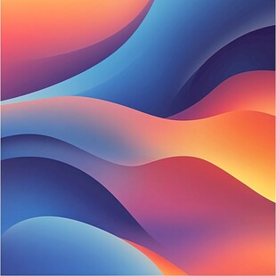 梦幻渐变波浪抽象背景图