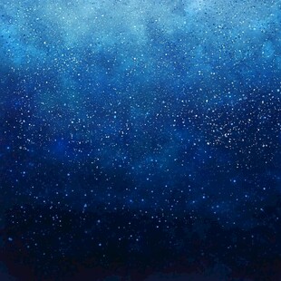梦幻蓝色星空背景图