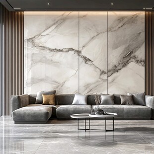 现代简约大理石背景墙客厅