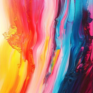 绚丽多彩的抽象流体艺术