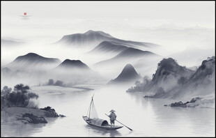 桂林山水风景画
