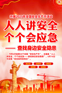 安全生产月挂图