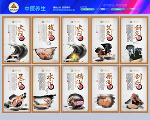 中医养生文化展板