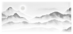 圆点山水激光镂空图