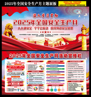 安全月展板