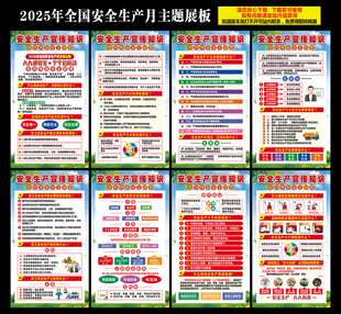 安全生产月海报