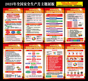 安全生产月挂图