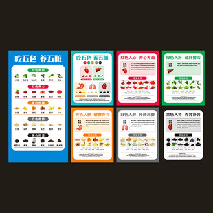 五色养五脏海报