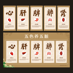 五色养五脏展板