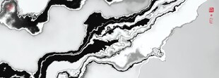 泼墨水墨画