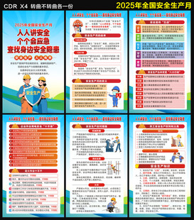 2025安全生产月海报