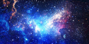 蓝色星空图 璀璨星空