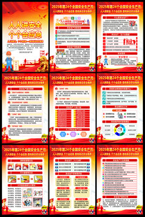 安全生产月活动挂图挂画