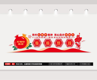 石榴籽精神民族团结文化墙