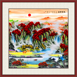 鸿运当头国画山水画