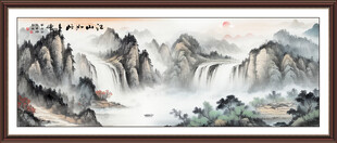 大厅山水画