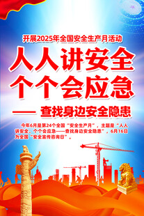 2025年安全生产月挂图