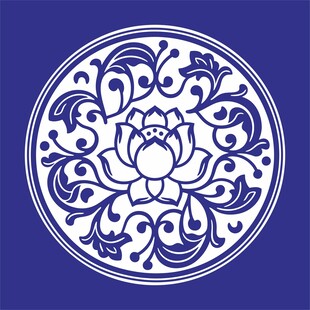 矢量缠枝莲纹莲花纹传统图案