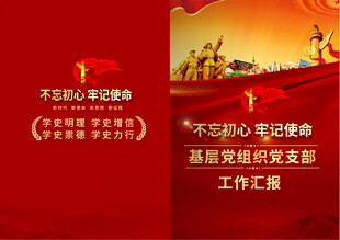 党组织汇报封面