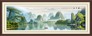 迎客松风景画