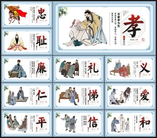 仁义礼智信展板