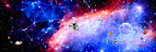 梦幻绚丽的宇宙星空景象