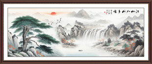 迎客松装饰画