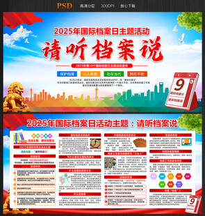 2025年国际档案日海报